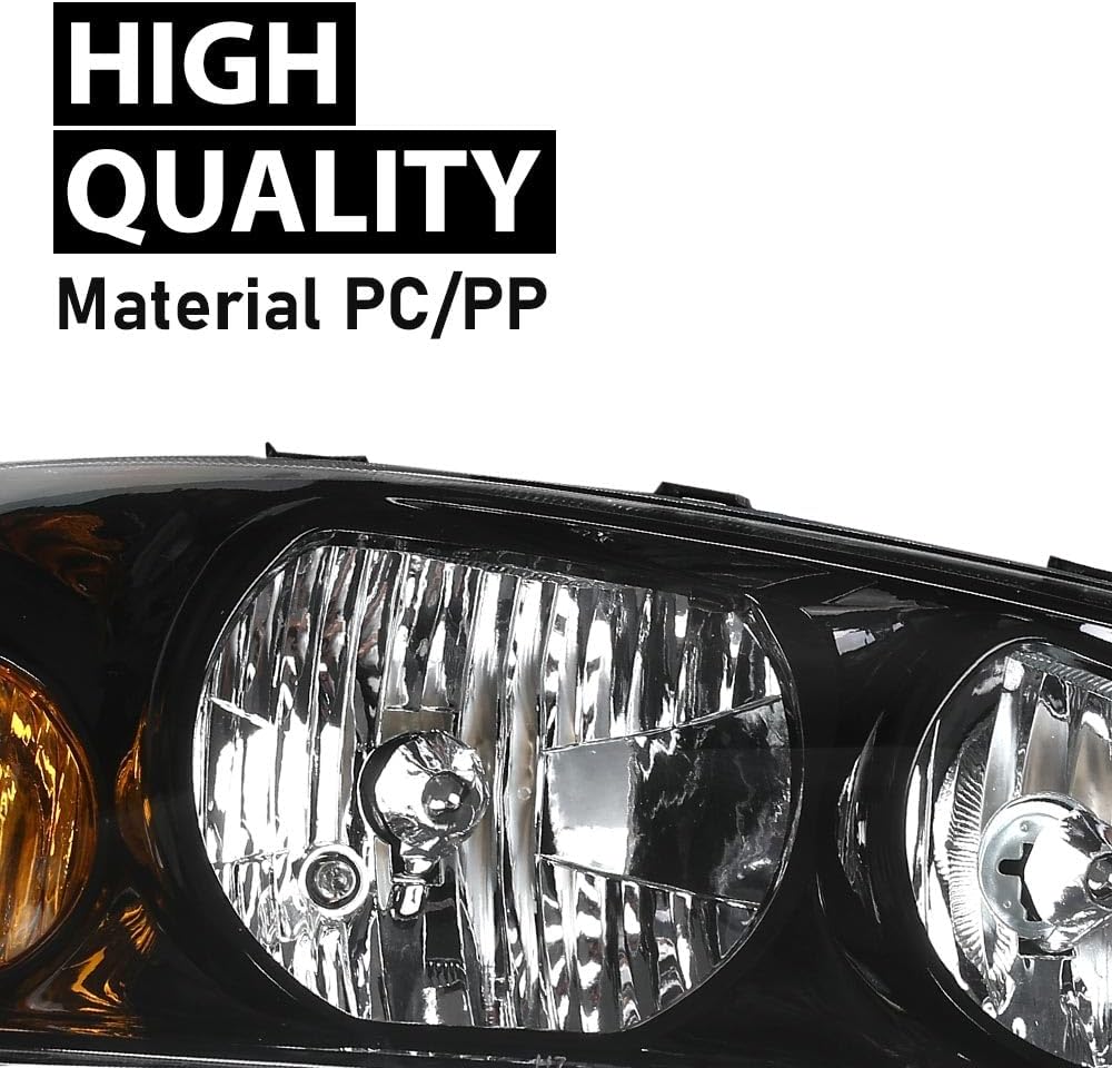 G-PLUS Headlight DRL LED Projector Right Passenger Compatible with Hyundai Elantra 2014-2016 Clear Lens Black Housing Amber Reflector Bumper Headlamps,faros delanteros