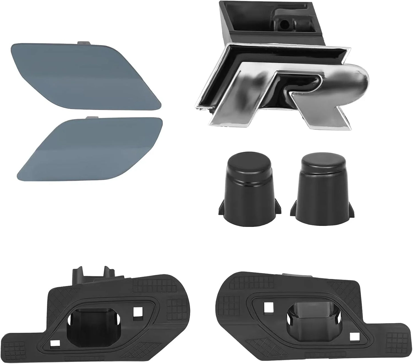 body kit Front Bumper Conversion Compatible with 2018-2021 Volkswagen VW Golf MK7.5 Replace Golf R Style - BAIMI Car Parts