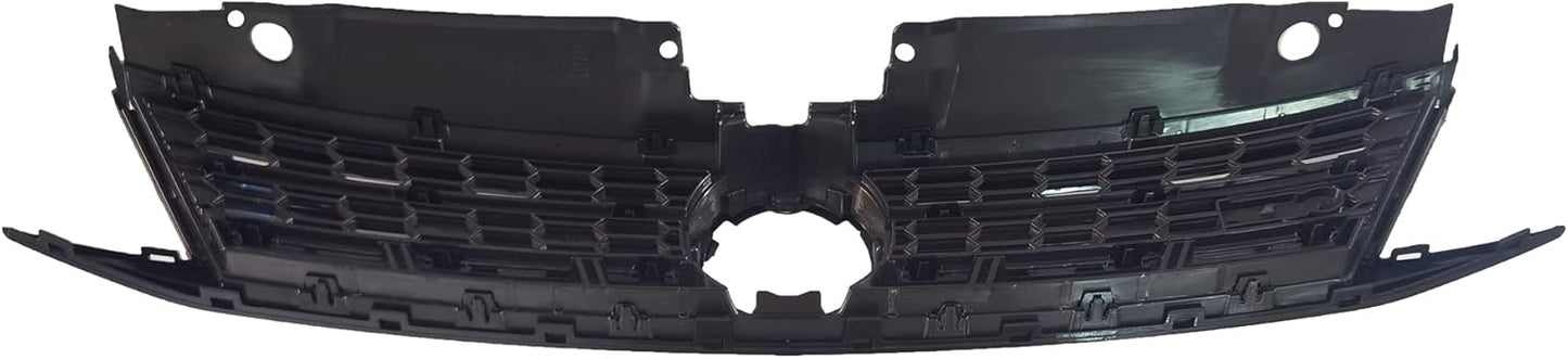 Front Grille Upper Honeycomb Grill Black With Chrome For 2015 2016 2017 Volkswagen VW Jetta