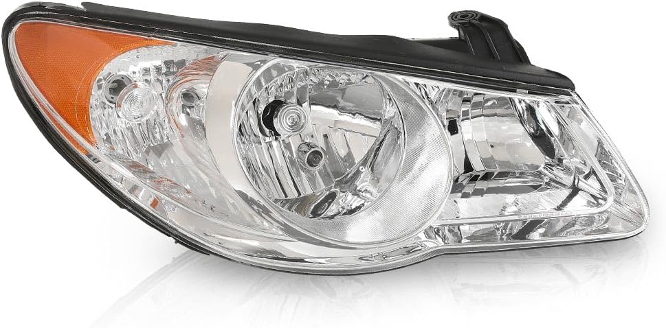 G-PLUS Headlight DRL LED Projector Right Passenger Compatible with Hyundai Elantra 2014-2016 Clear Lens Black Housing Amber Reflector Bumper Headlamps,faros delanteros