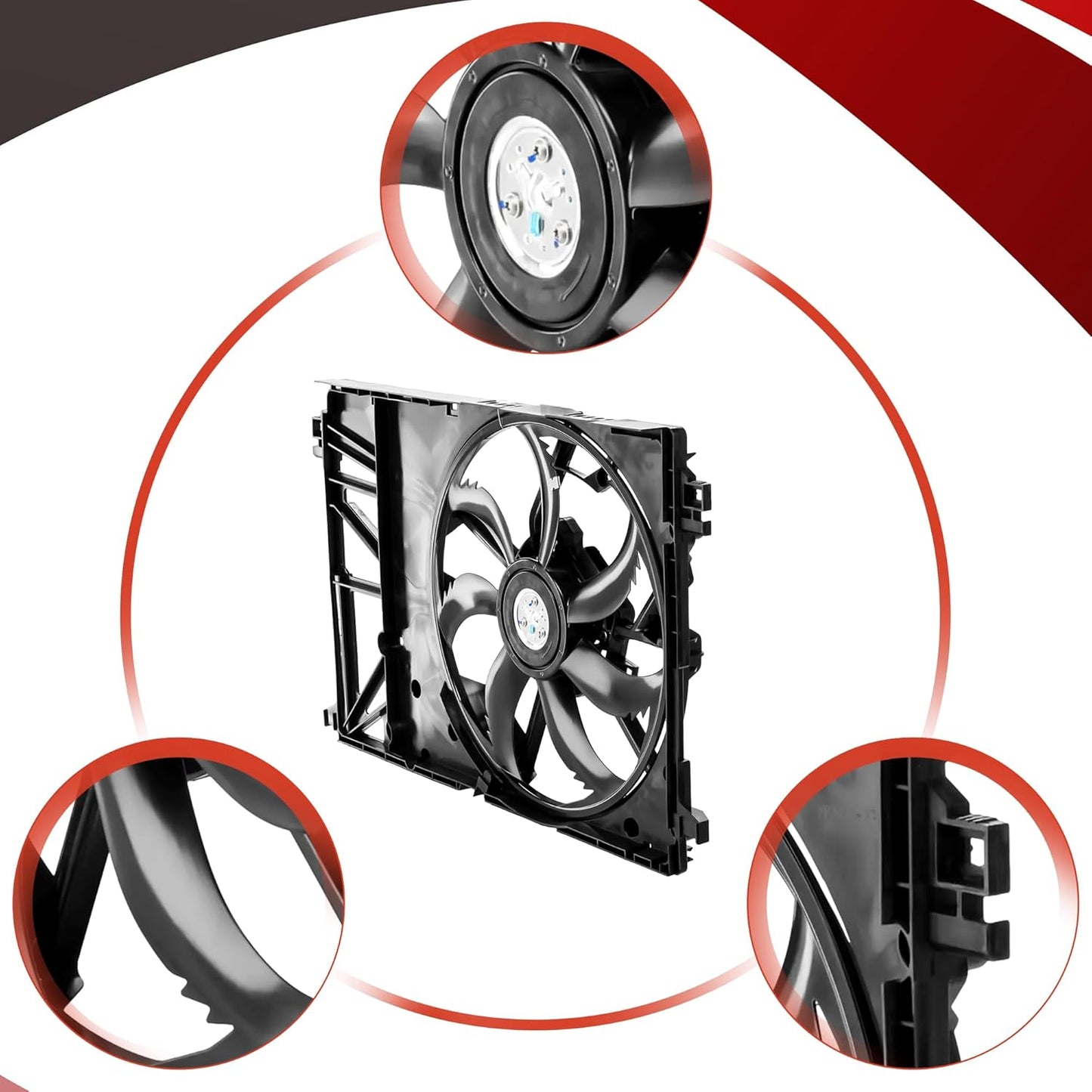 Cooling Fan Assembly for 2019-2023 Toyota RAV4 for Toyota Camry V6 3.5L for Toyota Avalon V6 3.5L 624440