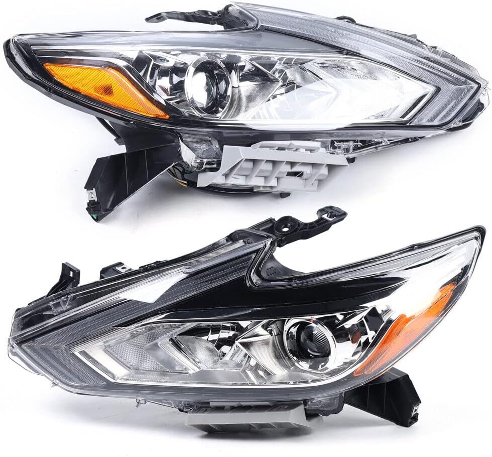 Car Headlights Headlamp For Nissan Altima 2016 2017 2018, Passengers Side Car Headlights Compatible Housing Left Side Headlamp Halogen Headlamp (Left)