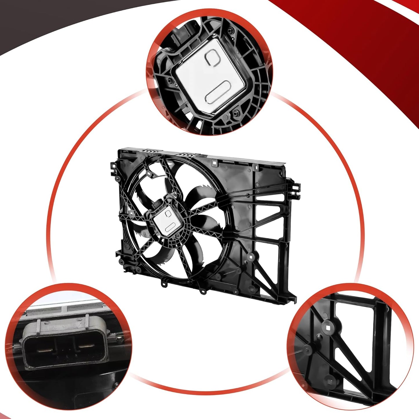 Cooling Fan Assembly for 2019-2023 Toyota RAV4 for Toyota Camry V6 3.5L for Toyota Avalon V6 3.5L 624440