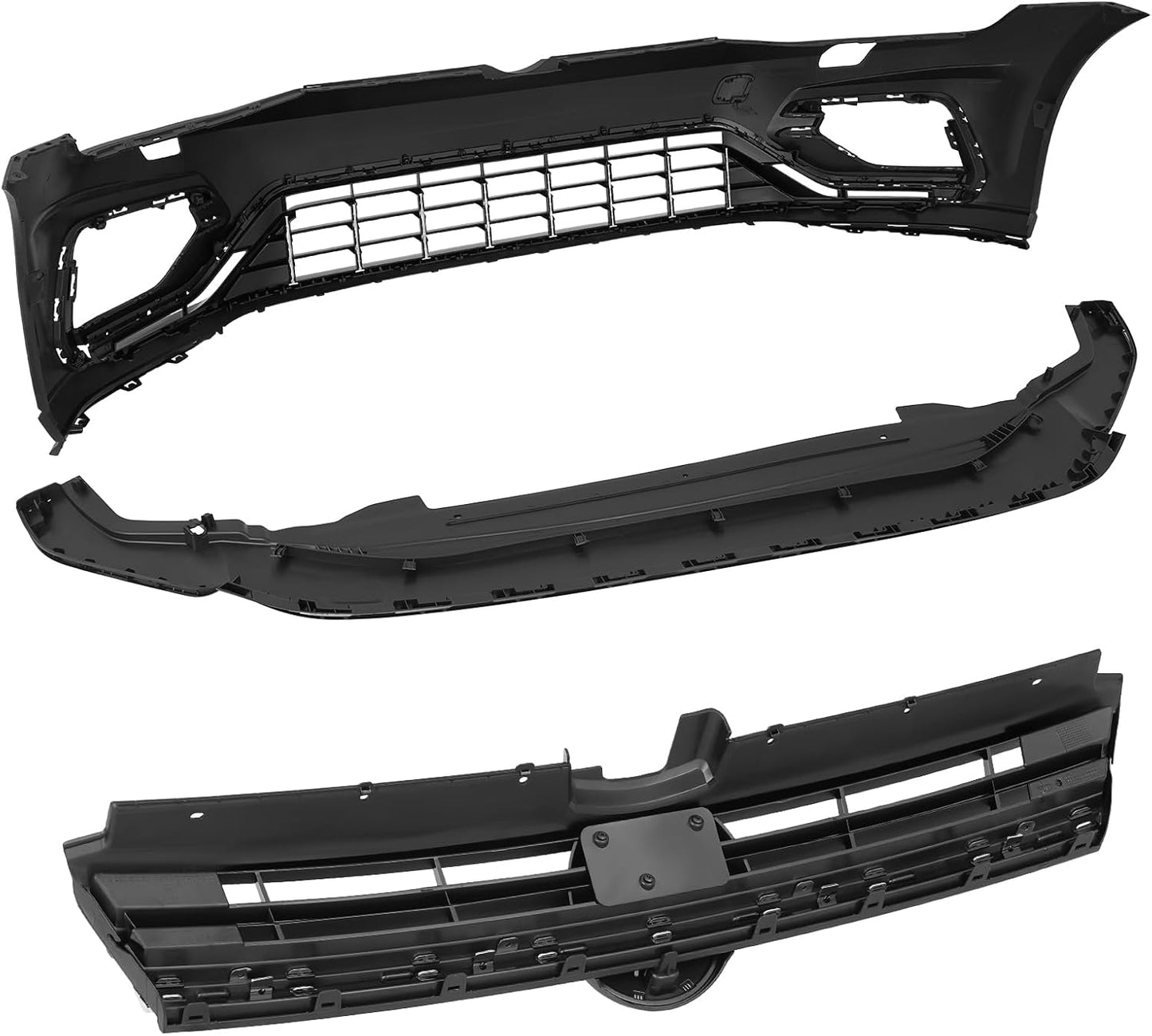body kit Front Bumper Conversion Compatible with 2018-2021 Volkswagen VW Golf MK7.5 Replace Golf R Style