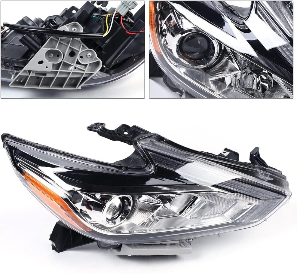 Car Headlights Headlamp For Nissan Altima 2016 2017 2018, Passengers Side Car Headlights Compatible Housing Left Side Headlamp Halogen Headlamp (Left)