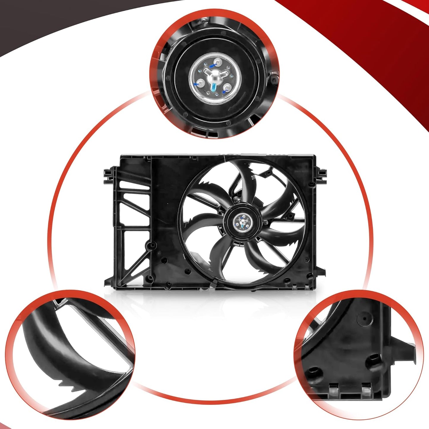 Cooling Fan Assembly for 2019-2023 Toyota RAV4 for Toyota Camry V6 3.5L for Toyota Avalon V6 3.5L 624440