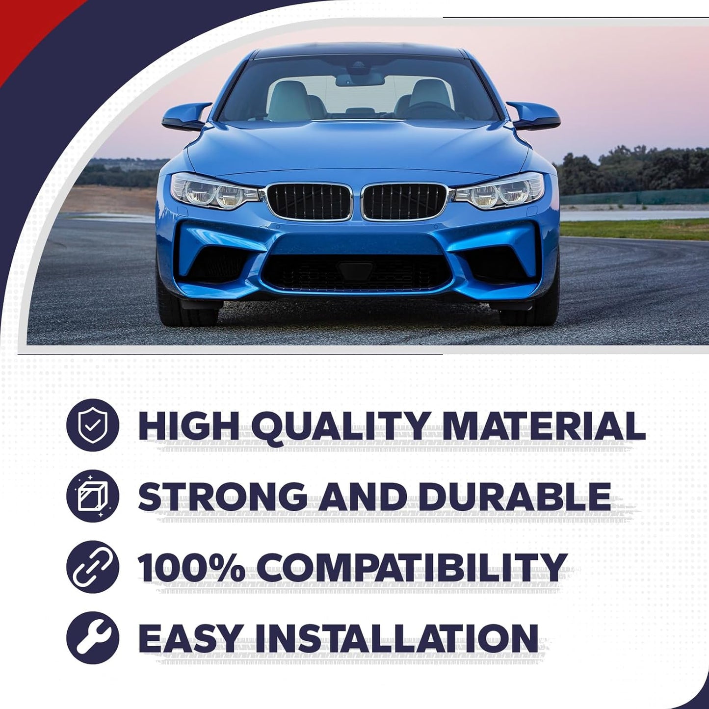 Front Bumper Set Fits for 2013-2019 BMW F30 3 Series Sedan & Wagon - Without PDC Holes