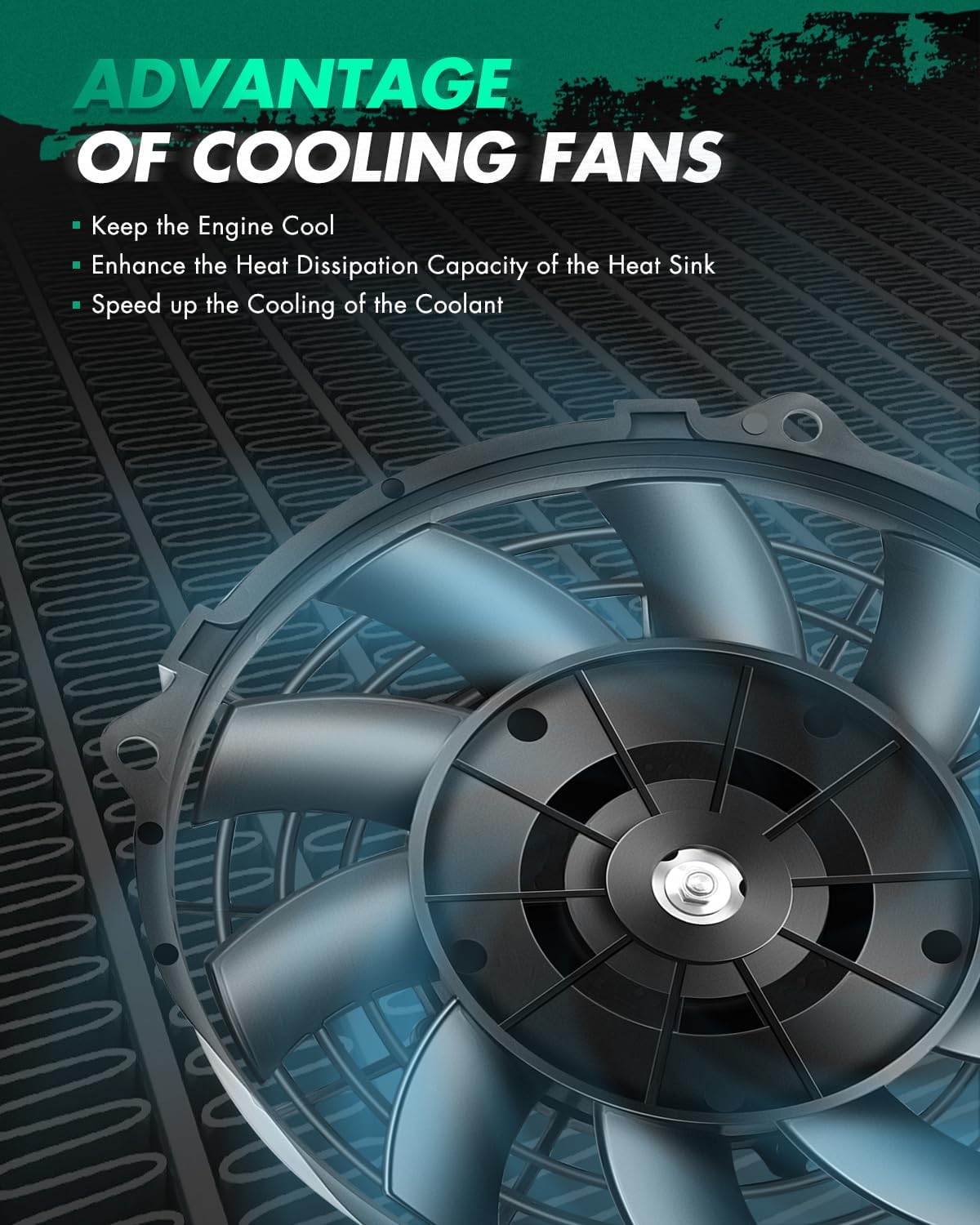 Cooling Fan Compatible with 621-557 2013-2017 for Toyota RAV4