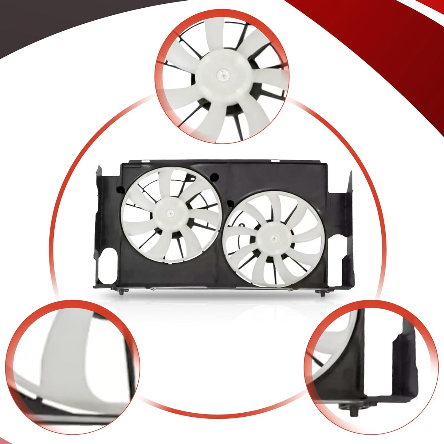 Cooling Fan Assembly for 2013 2014 2015 2016 2017 2018 Toyota RAV4 2.5L 621-557 623290