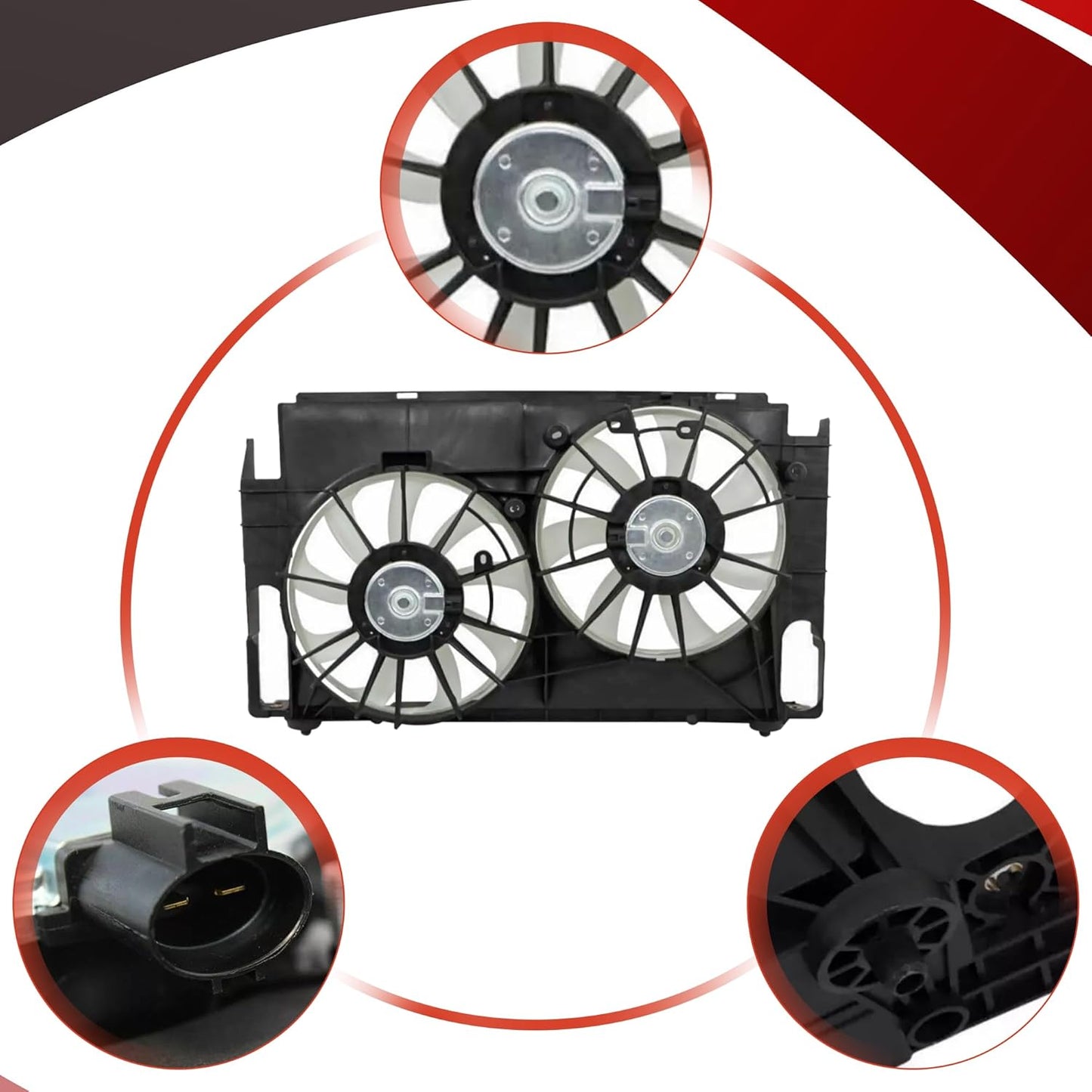 Cooling Fan Assembly for 2013 2014 2015 2016 2017 2018 Toyota RAV4 2.5L 621-557 623290