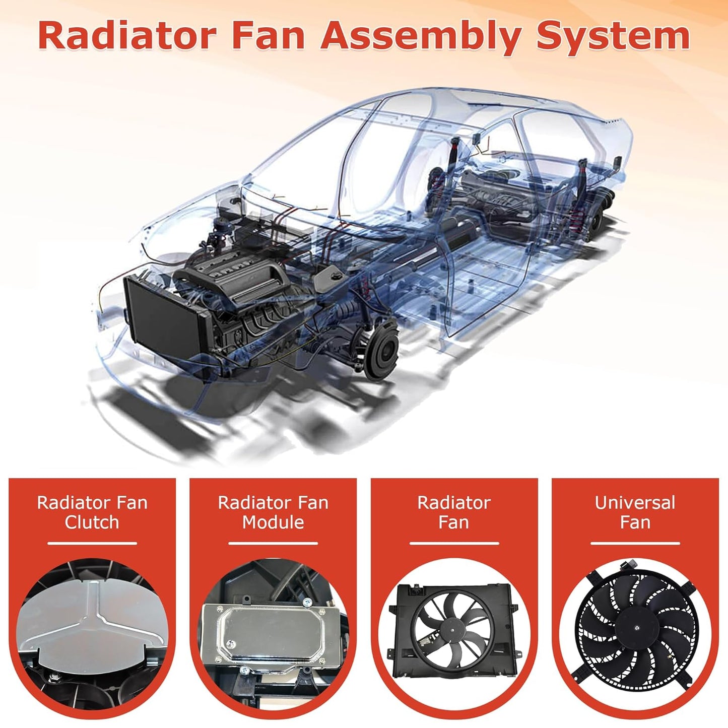Cooling Fan Assembly for 2003-2007 Nissan Murano 620-412