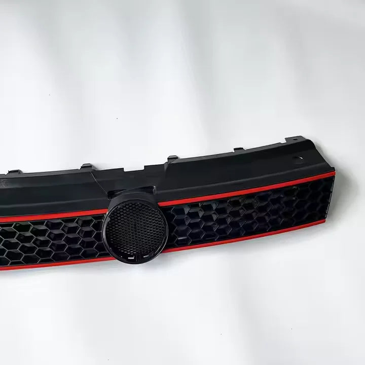 Baimi Factory Modified GLI Grille 12 Auto Car Front Grille with Red Line for VW JETTA V Sagitar 2012 OE 5C6853653A