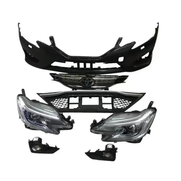 Auto Parts Body Kits ABS PP Car Front Bumper Set for TOYOTA Mark X 2010-2013 Upgrade to 2014-2018