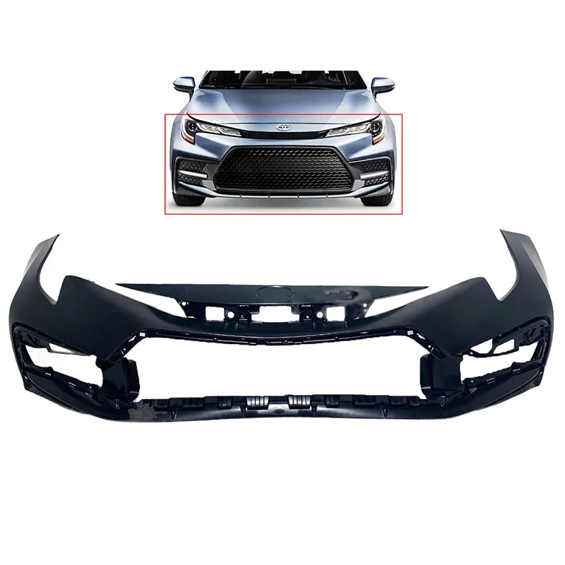 High Quality Bumpere 52119-12998 Fit Parts Compatible with Front Bumper Cover 2020 2022 Toyota Corolla L LE XLE Ready to Pain