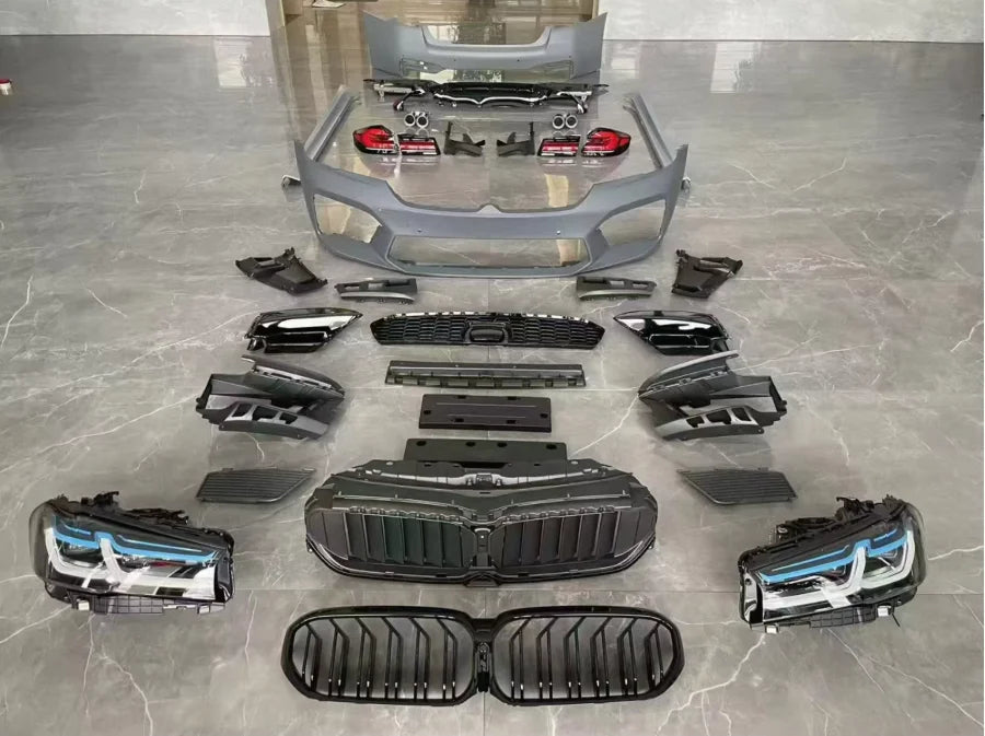 New F90 M Power Body Kit Pre Upgrade LCI 2021 M5 Bodykit for BMW 5 Series G30 PP Plastic for 2018-2020 Models