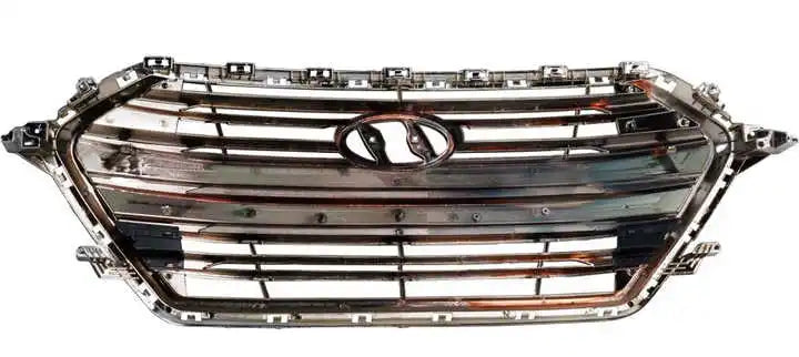 Black Chrome Auto Front Bumper Grille for Hyundai Elantra Sedan 2017 2018 Premium Quality Mesh Grill 86350-F2100
