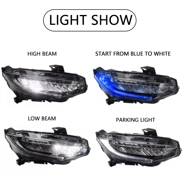 Lighting Systems Car Headlight Suitable 2016 2017 2018 Head Light Headlamp for Honda CIVIC LED Headlights