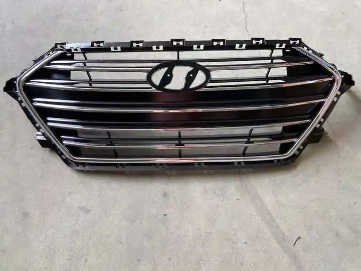 Black Chrome Auto Front Bumper Grille for Hyundai Elantra Sedan 2017 2018 Premium Quality Mesh Grill 86350-F2100