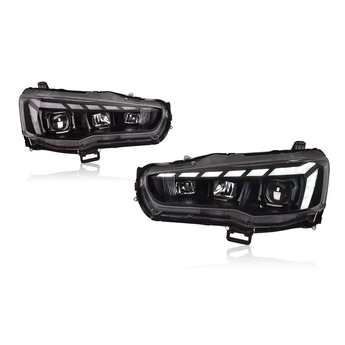 Lights for Mitsubishi Lancer EX Headlight 2009-2016 LED Projetor Head Lamp Daytime Running Light Automotive Accessories