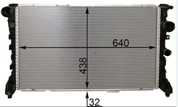 Baimi Factory High Quality Water Cooled Radiator for Mercedes CLS OE A1975000003