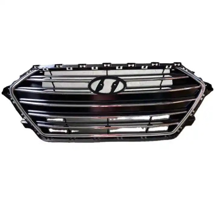 Black Chrome Auto Front Bumper Grille for Hyundai Elantra Sedan 2017 2018 Premium Quality Mesh Grill 86350-F2100