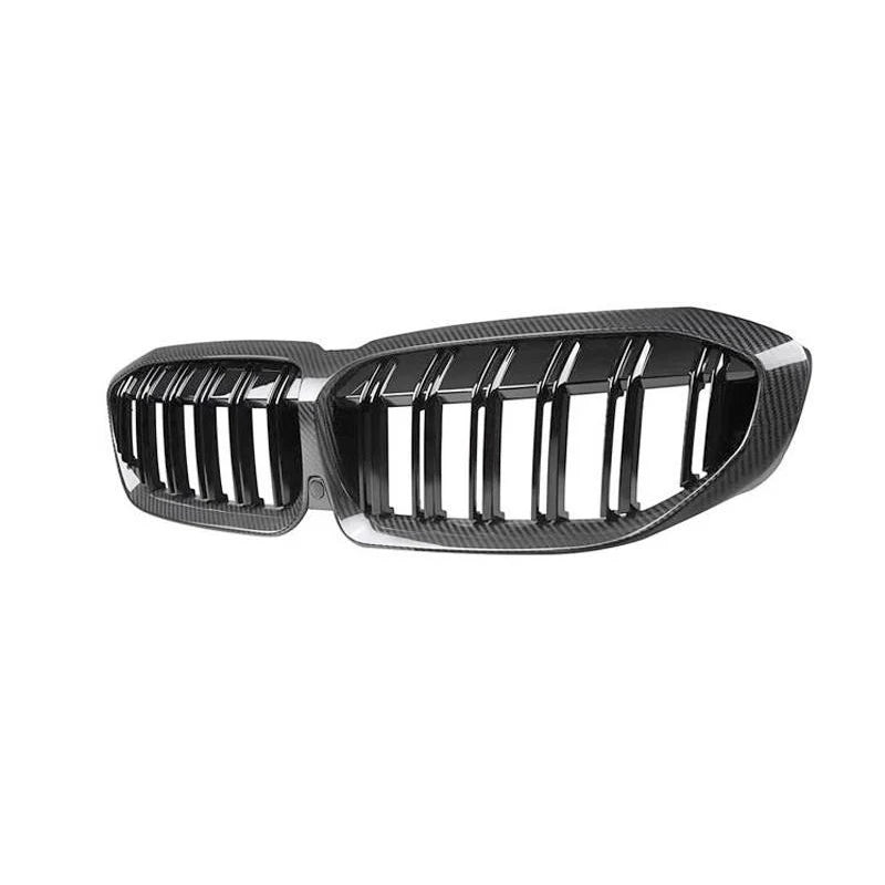 New Style Carbon Fiber Front Grill Upgrade Dual Kidney Car Grill for BMW 3 Series G20 G21320i 330i M340i M340d