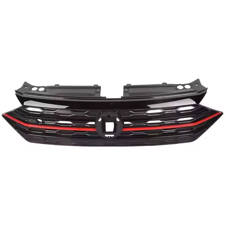 Baimi Factory Car GLI Style Grill Red & Black Trim Front Bumper Upper Grille for volkswagen Jetta 2019 OE 17G853653