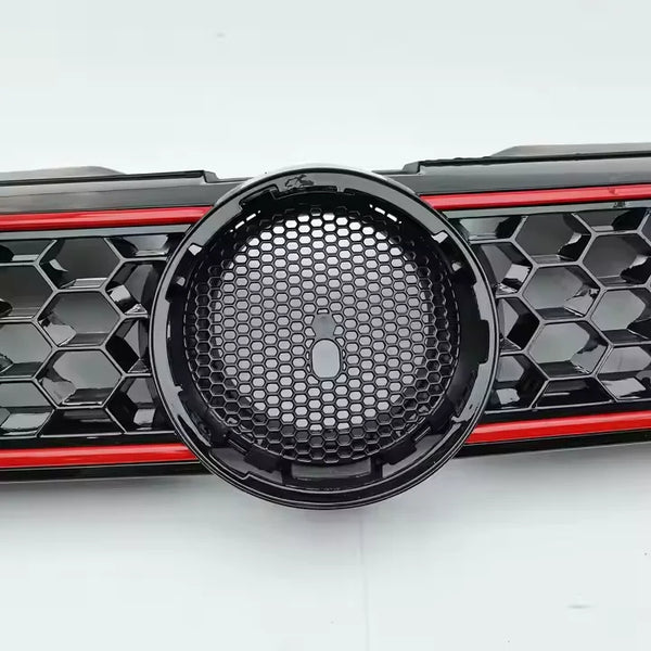 Baimi Factory Modified GLI Grille 12 Auto Car Front Grille with Red Line for VW JETTA V Sagitar 2012 OE 5C6853653A
