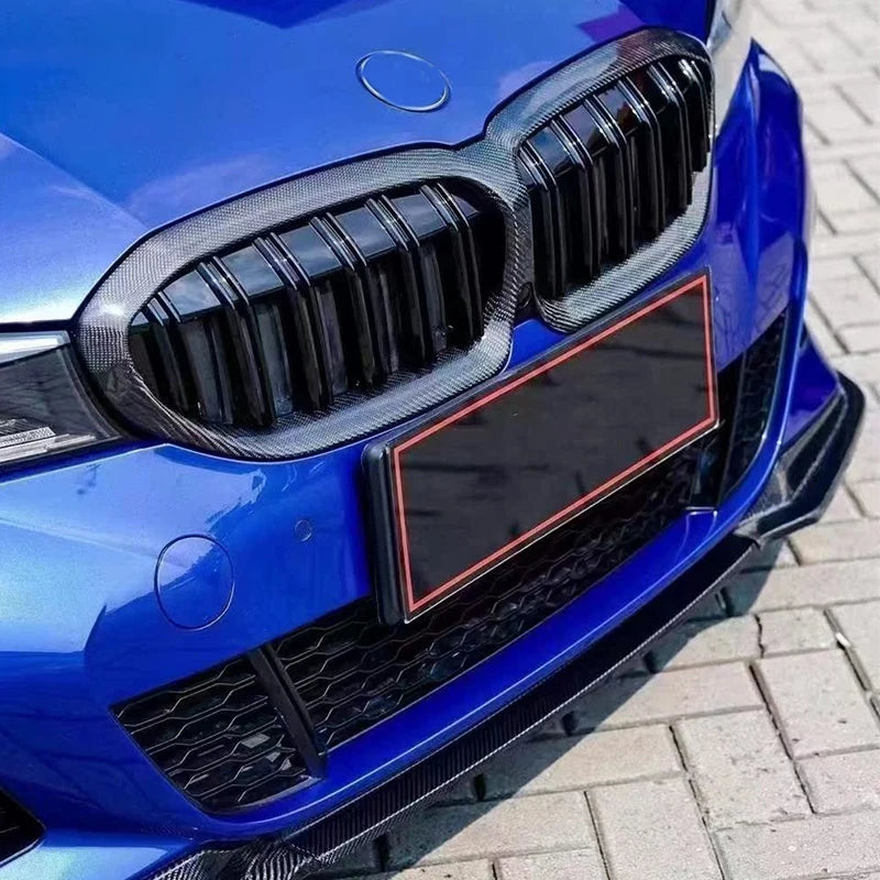 New Style Carbon Fiber Front Grill Upgrade Dual Kidney Car Grill for BMW 3 Series G20 G21320i 330i M340i M340d