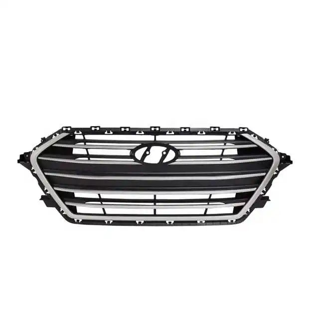 Black Chrome Auto Front Bumper Grille for Hyundai Elantra Sedan 2017 2018 Premium Quality Mesh Grill 86350-F2100