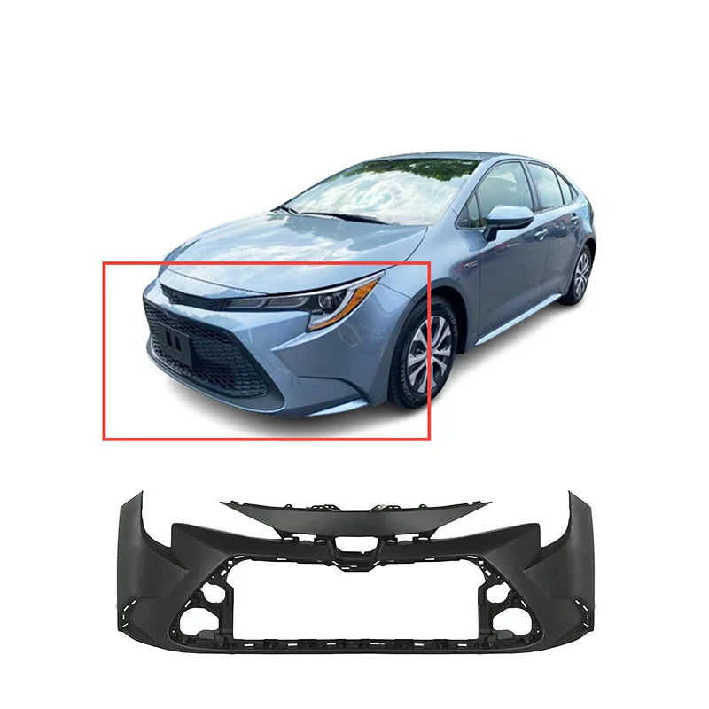 High Quality Bumpere 52119-12998 Fit Parts Compatible with Front Bumper Cover 2020 2022 Toyota Corolla L LE XLE Ready to Pain