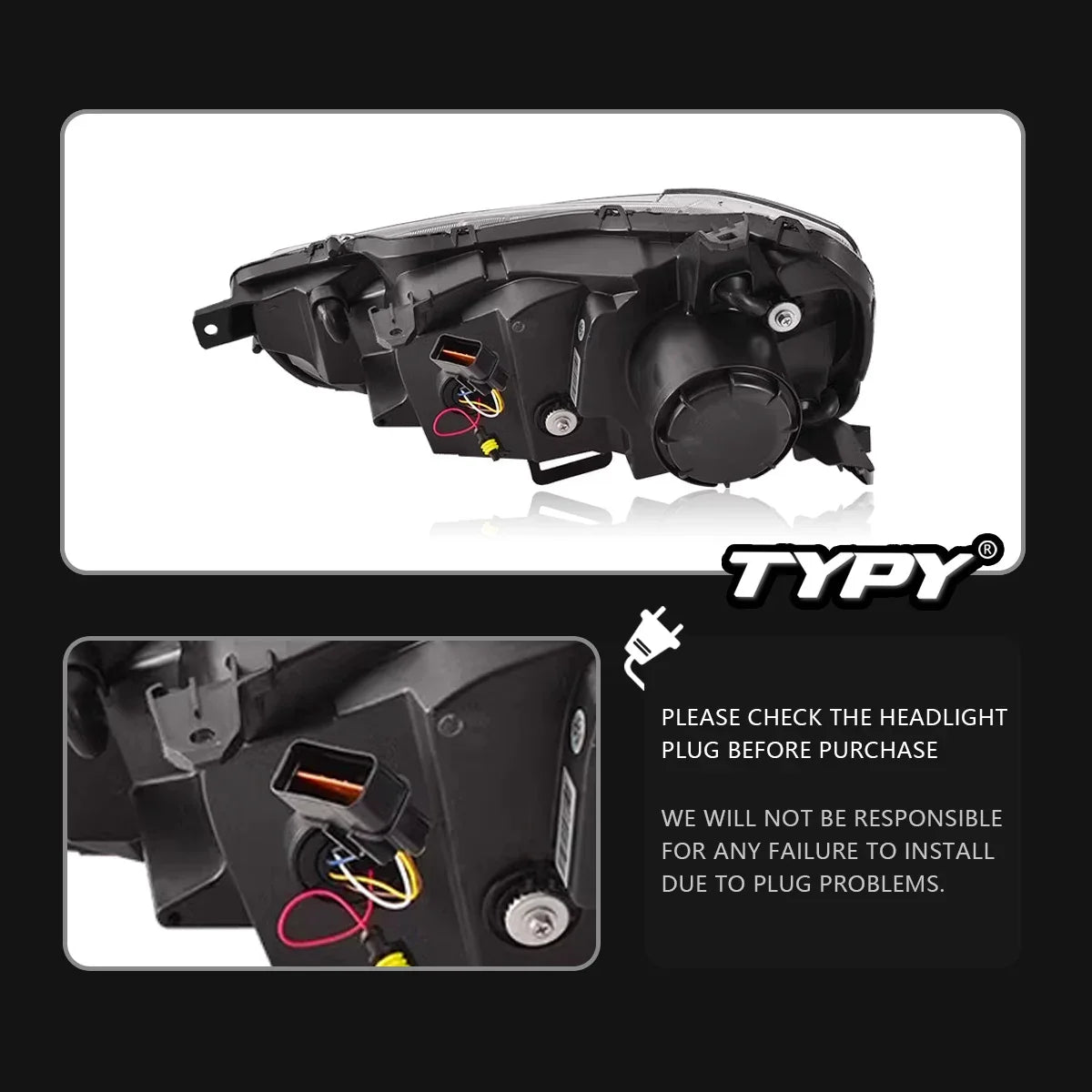 Lights for Mitsubishi Lancer EX Headlight 2009-2016 LED Projetor Head Lamp Daytime Running Light Automotive Accessories