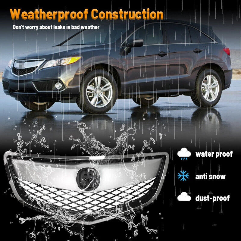 retail grill Fit 2013 2014 2015 Acura RDX Front Bumper Upper Grille Chrome Trim Mesh Grill