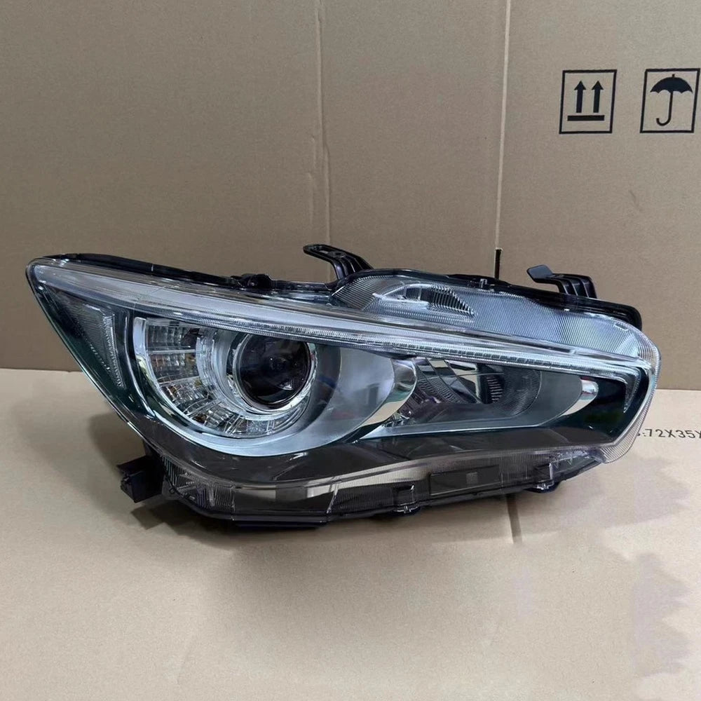wholesale For Infiniti Q50 2013-2014-2017-2019 AFS LED DRL Headlight Headlamp Black