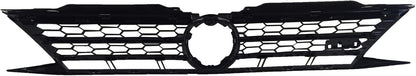 Front  Grille Upper Honeycomb Grill Black With Chrome For 2015 2016 2017 Volkswagen VW Jetta