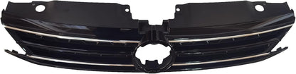 Front  Grille Upper Honeycomb Grill Black With Chrome For 2015 2016 2017 Volkswagen VW Jetta