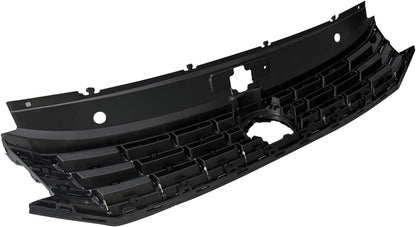 Front Grille Black w/Chrome Compatible with 2016 2017 2018 2019 Volkswagen VW Passat S SE SEL Front Molding Grille Grill Replaces # 561853651HOQE
