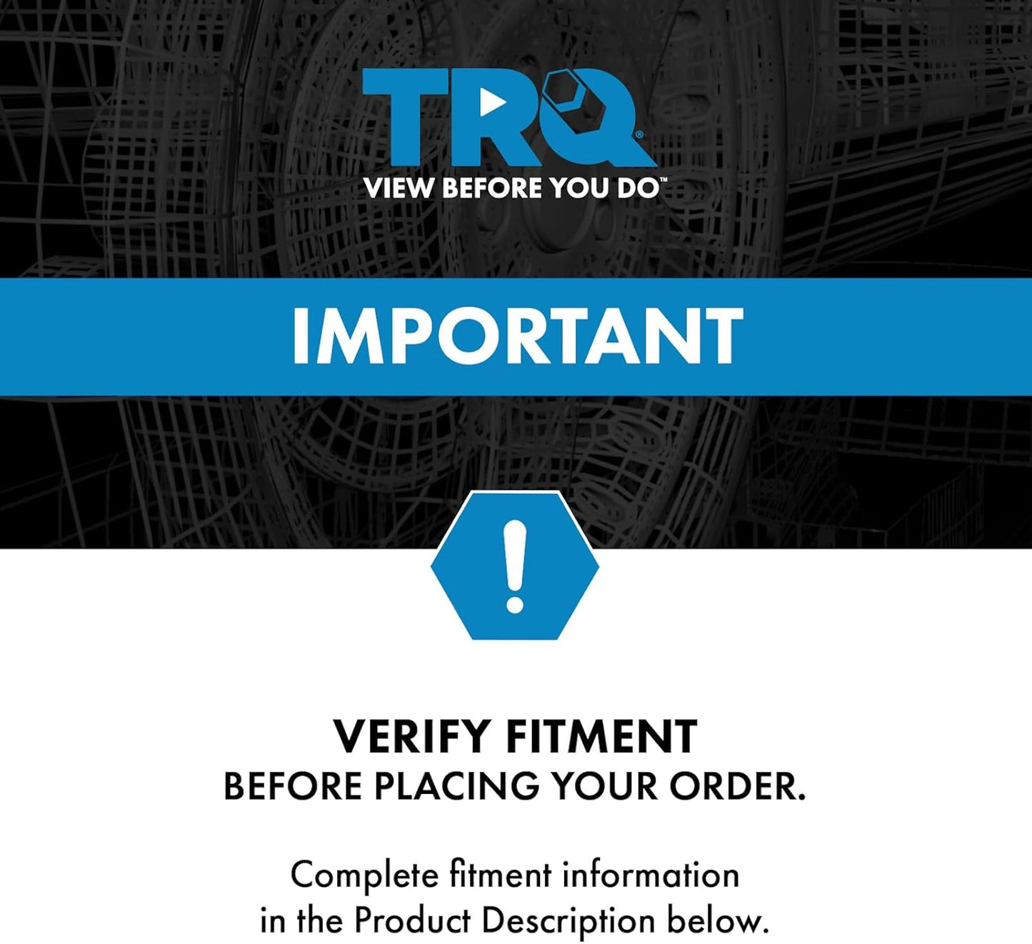 TRQ Front Grille Black with Chrome Surround Compatible with 2001-2004 Volvo S60 VO1200114
