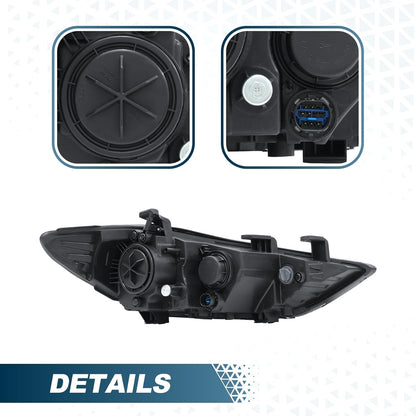 Front Headlight Assembly Fit for Hyundai Elantra 2017 2018  Passenger Side Halogen Headlamp