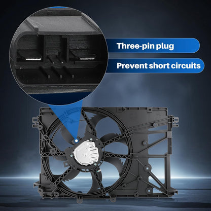Cooling Fan Assembly for Toyota Camry 2018-2021 for Lexus ES250 NX250 Radiator Condenser Cooling Fan Motor 6360-25010