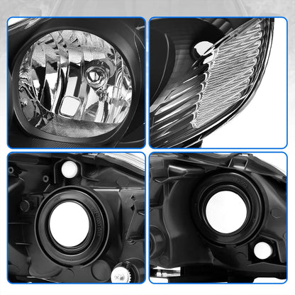 DWVO Headlight Assembly Compatible with 2014 2015 2016 14 15 16 Corolla 2014-2016 14-16 Replacement Headlamp Chrome Housing Left and Right Set