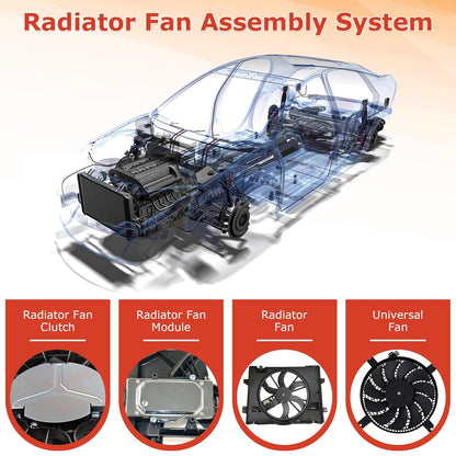 Cooling Fan Assembly for 2003-2007 Nissan Murano 620-412