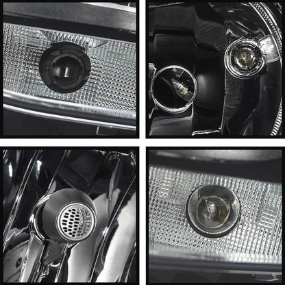 For 2011-2018 Volkswagen Jetta MK6 Headlights Headlamps Left Right Chrome