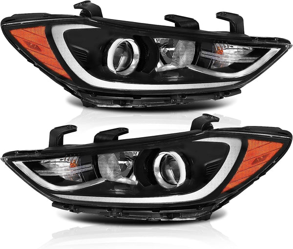 Front Headlight Assembly Fit for Hyundai Elantra 2017 2018  Passenger Side Halogen Headlamp