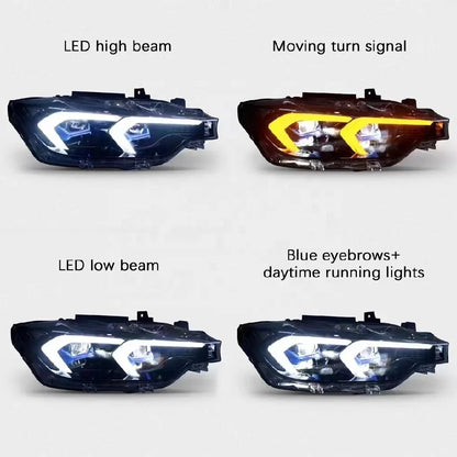 LED Headlights for BMW 3-series 2013-18 F30 F35 F80 Front Lamp Car Accessories for 320i 328i 330i 335i BMW F30