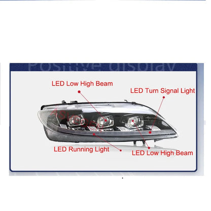 Upgrade Car Styling Auto Lighting System Modified Headlamp Assembly Fit for Mazda 6 2003-2015 Headlight Sequential Headlamp