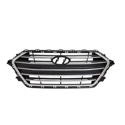 Black Chrome Auto Front Bumper Grille for Hyundai Elantra Sedan 2017 2018 Premium Quality Mesh Grill 86350-F2100