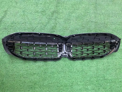 Luxury Carbon Fiber Front Kidney Grille Trim Auto Dual Slat Grill for BMW 3 Series G20 G21 Pre Lci Auto Body Part