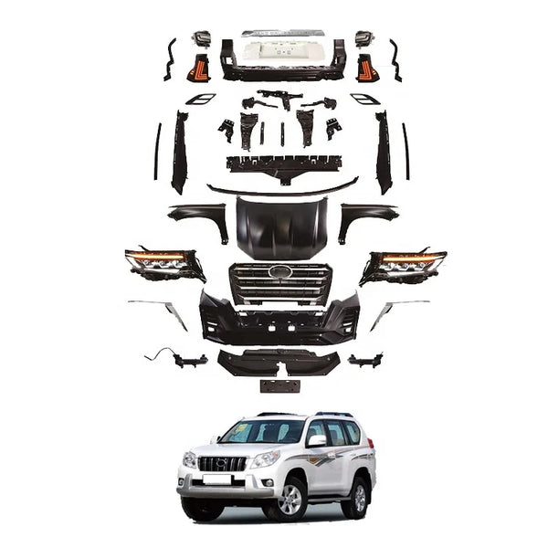 Upgraded Body Kit Newest Facelift with Body Kit Front Bumper for TOYOTA Prado Fj150 2010-2017 Upgrade to 2018-2020