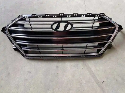 Black Chrome Auto Front Bumper Grille for Hyundai Elantra Sedan 2017 2018 Premium Quality Mesh Grill 86350-F2100